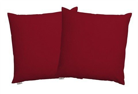 TOM TAILOR HOME Dekokissen Dove, unifarben, Kissenhüllen ohne Füllung, 2er Pack