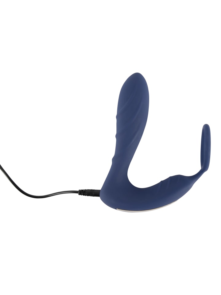 You2Toys Analplug Vibrating Prostate Plug with cockring in blau günstig kaufen 14,5 cm