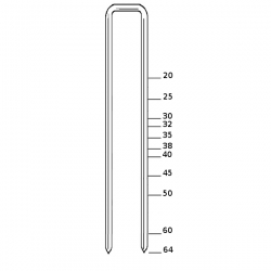 Remache Haubold Fastener 574945 KG700-55 CNK de 55 mm, acero galvanizado endurecido de 12 µm, 5400 unidades.