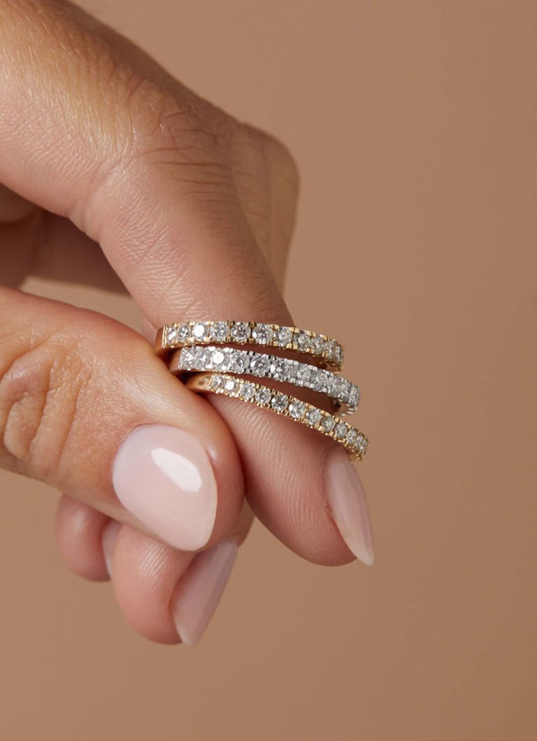 Diamond Point Yellow gold ring 0.33 ct diamond Wedding