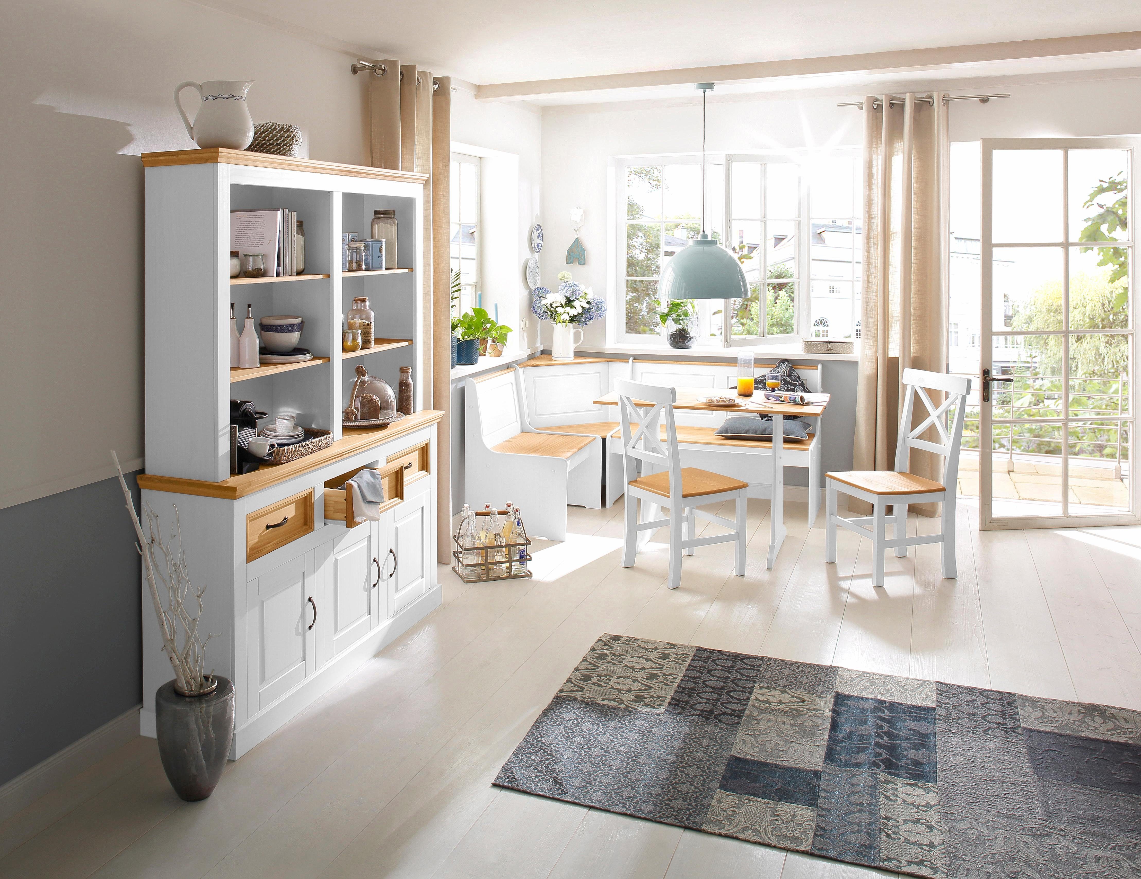 Home affaire Essgruppe Sascha, mit Tisch und Truhen-Eckbank