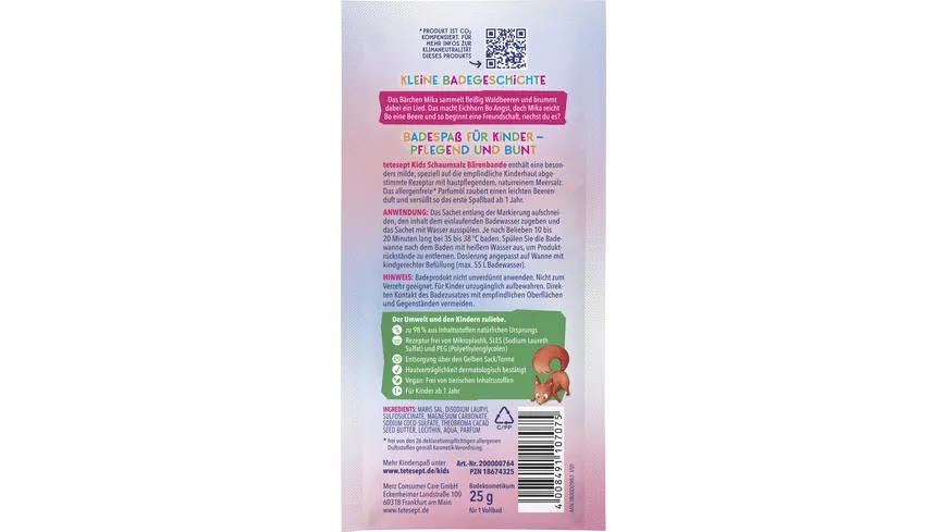 tetesept Kids Schaumbad Bärenbande 25 g