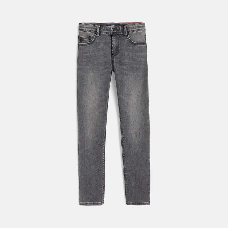 Jean slim ultra-résistant gris garçon