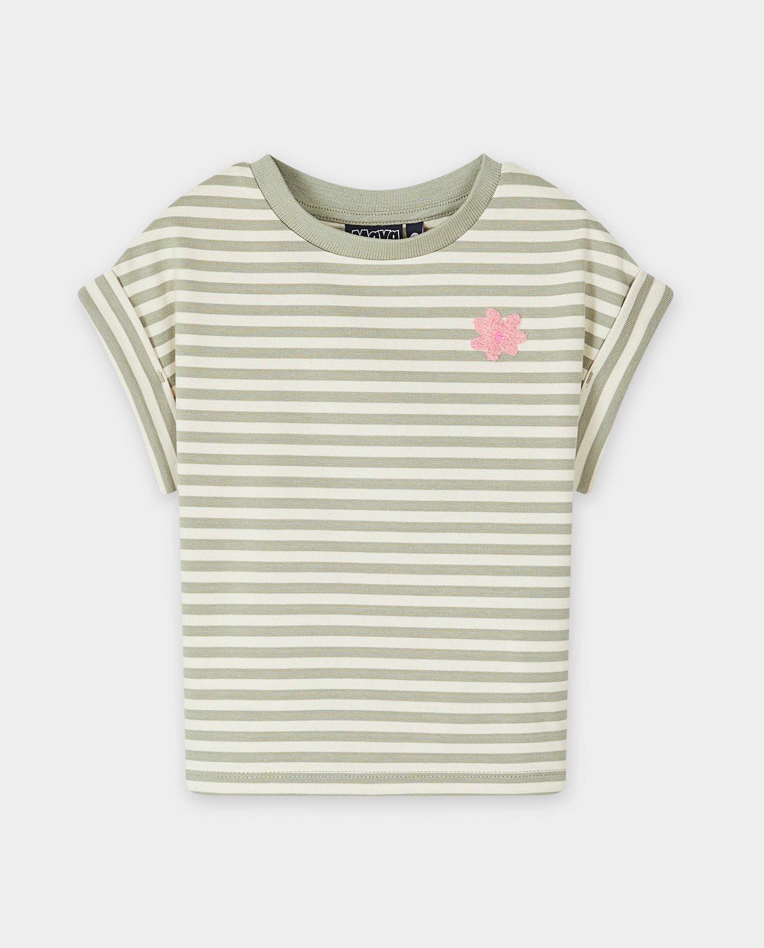 Tricou Maya cu dungi verde deschis