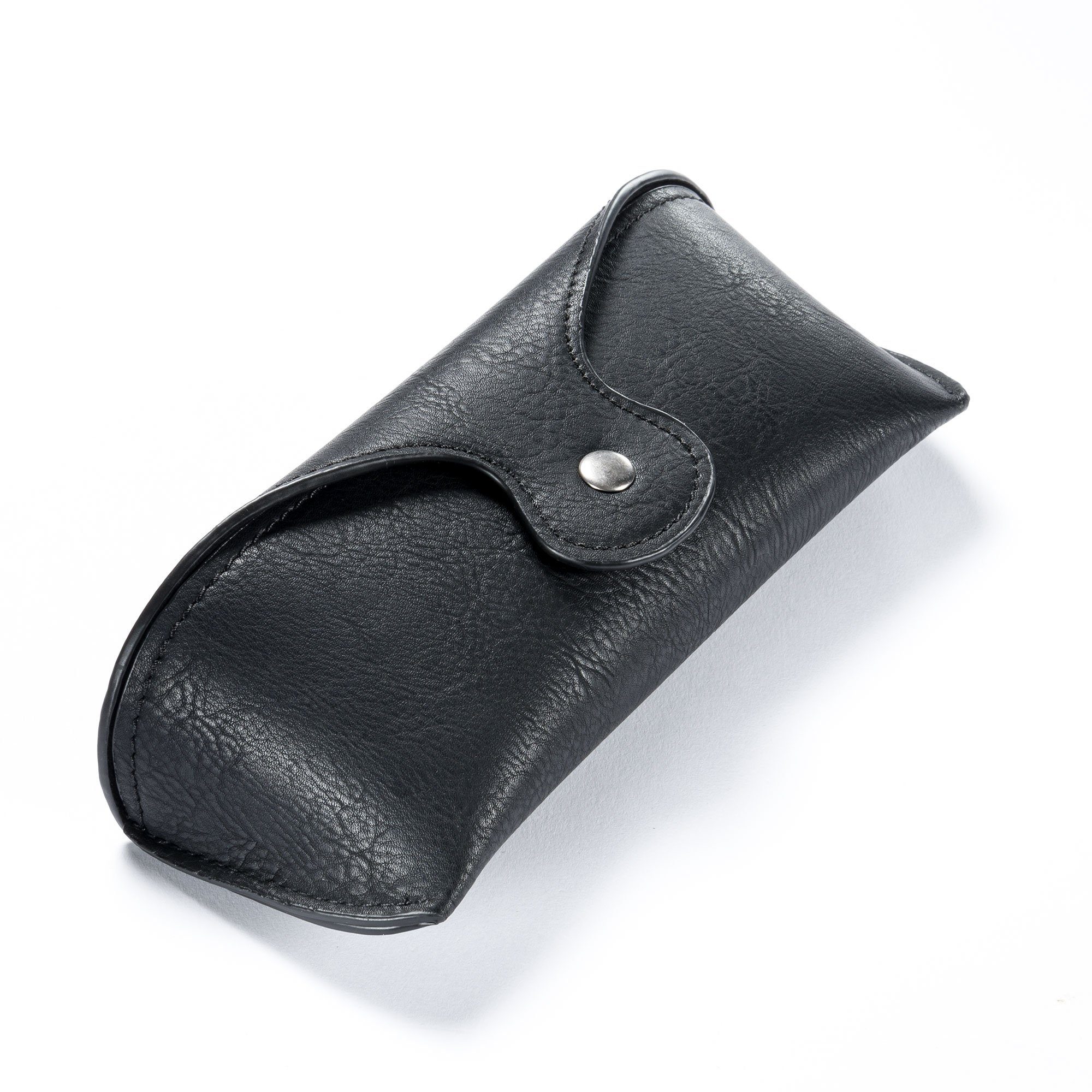 FEFI Brillenetui Großes, klassisches Sonnenbrillen Etui in Leder-Optik, inklusive Mikrofasertuch