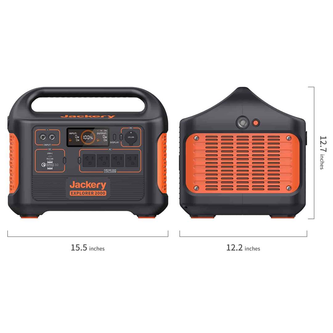 Gerador solar Jackery 2000 (Jackery 2000 + 4 x SolarSaga 200W)