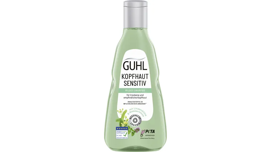 GUHL KOPFHAUT SENSITIV Mildes Shampoo für trockene und empfindliche Kopfhaut 250 ml 250 ml