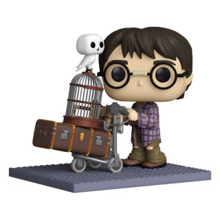 Harry Potter POP! Deluxe Vinyl Figur Harry Pushing Trolley 9 cm