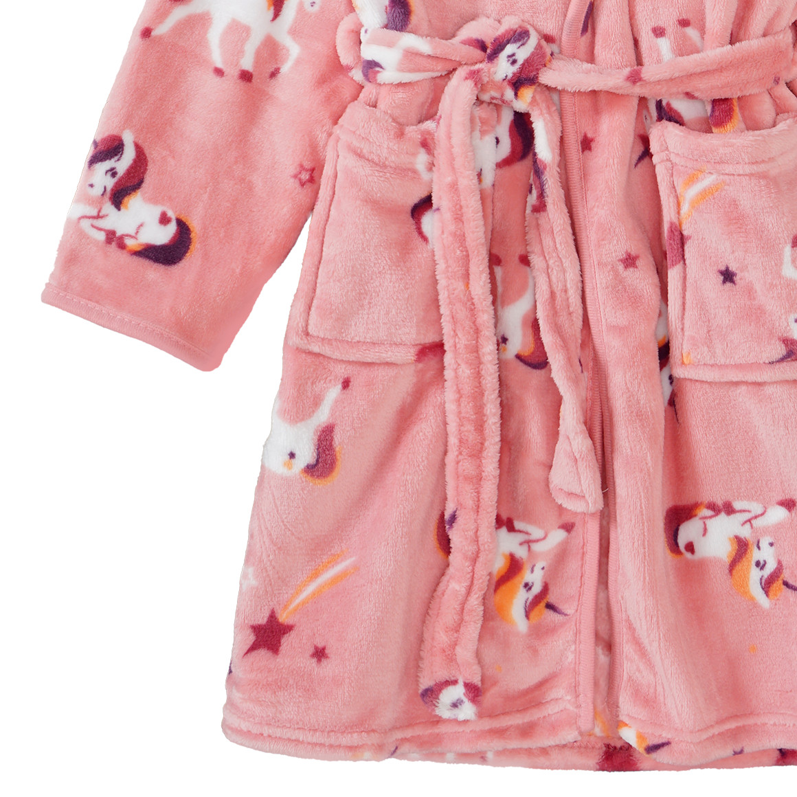 Mädchen Bademantel aus Fleece