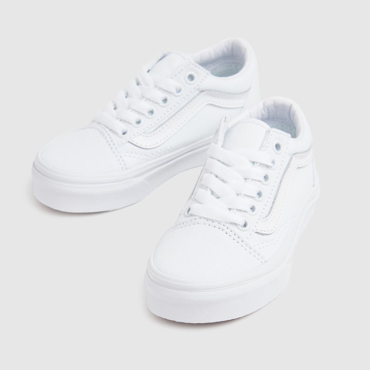 Bílé dětské tenisky Vans Old Skool