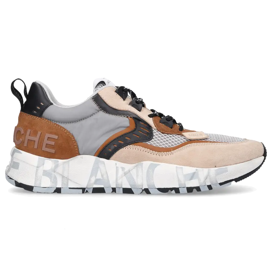 VOILE BLANCHE - Sneaker low CLUB 01 Veloursleder - braun