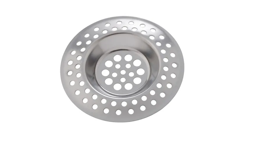 WENKO Abflusssieb Edda 2er Set Silber glänzend