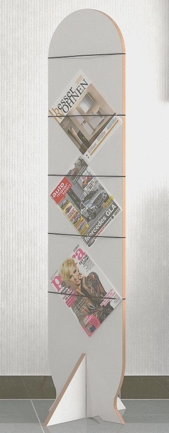 Tojo Zeitungsständer Tojo-magazzi, moderner Magazinhalter, Höhe 160 cm