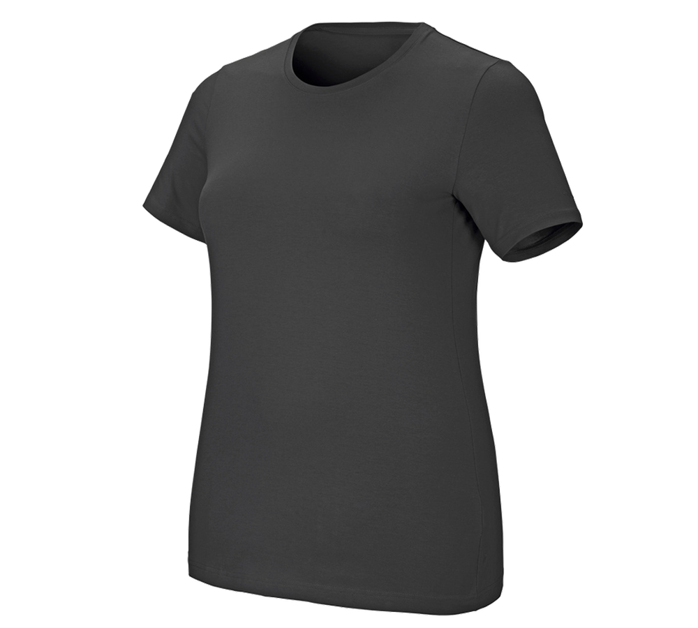 e.s. T-Shirt cotton stretch, Damen, plus fit