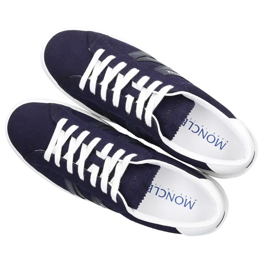 Moncler - Sneaker low MONACO Veloursleder - blau