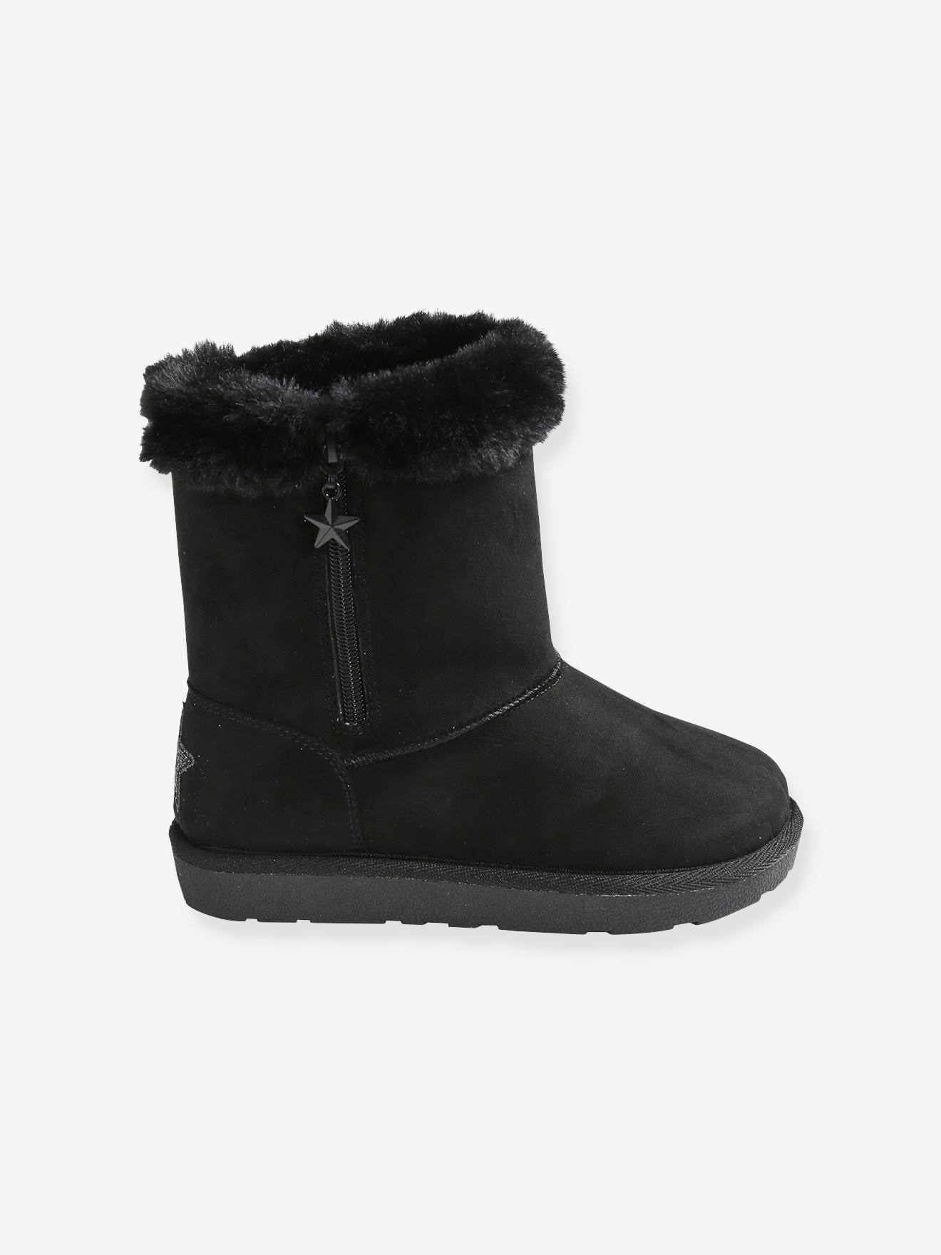 Vertbaudet Mädchen Winterstiefel - schwarz