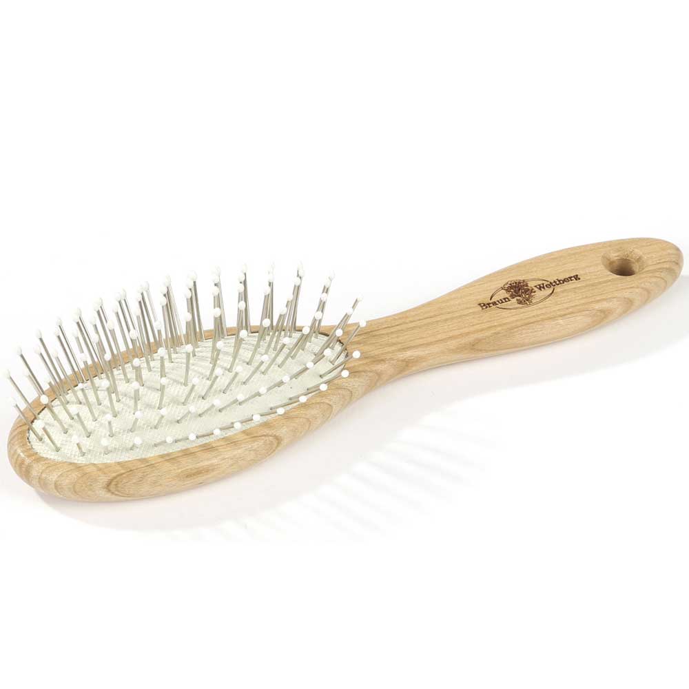 Braun & Wettberg Kirschholzbürste klein - Drahtstifte