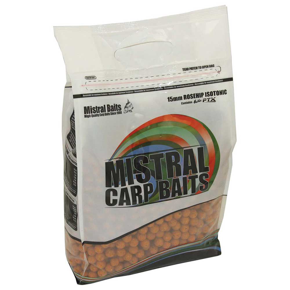 Bouillettes carpe mistral specialist range rosehip boilies 1kg
