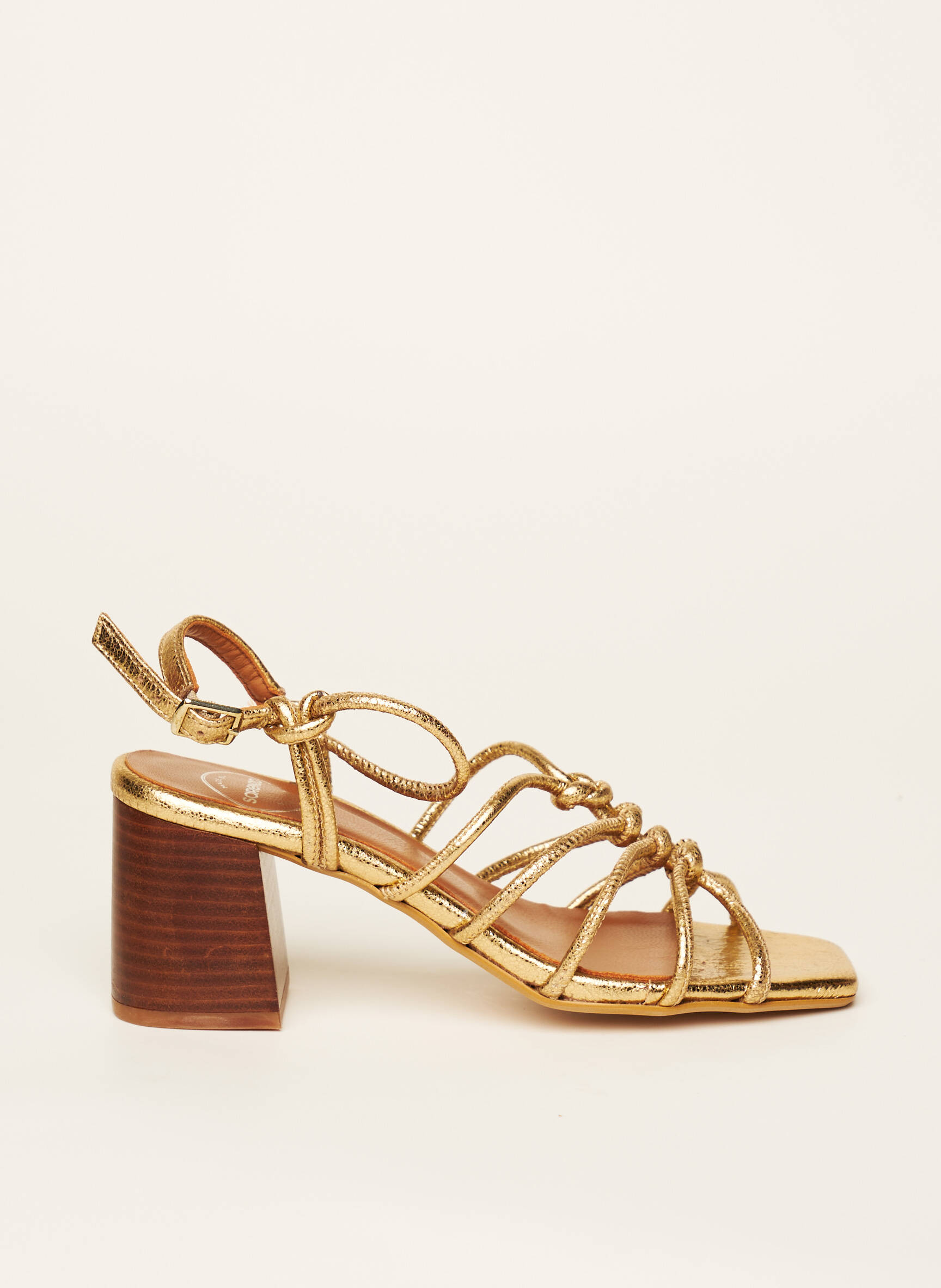 Sarenza Sandales Nu Pieds Femme couleur jaune