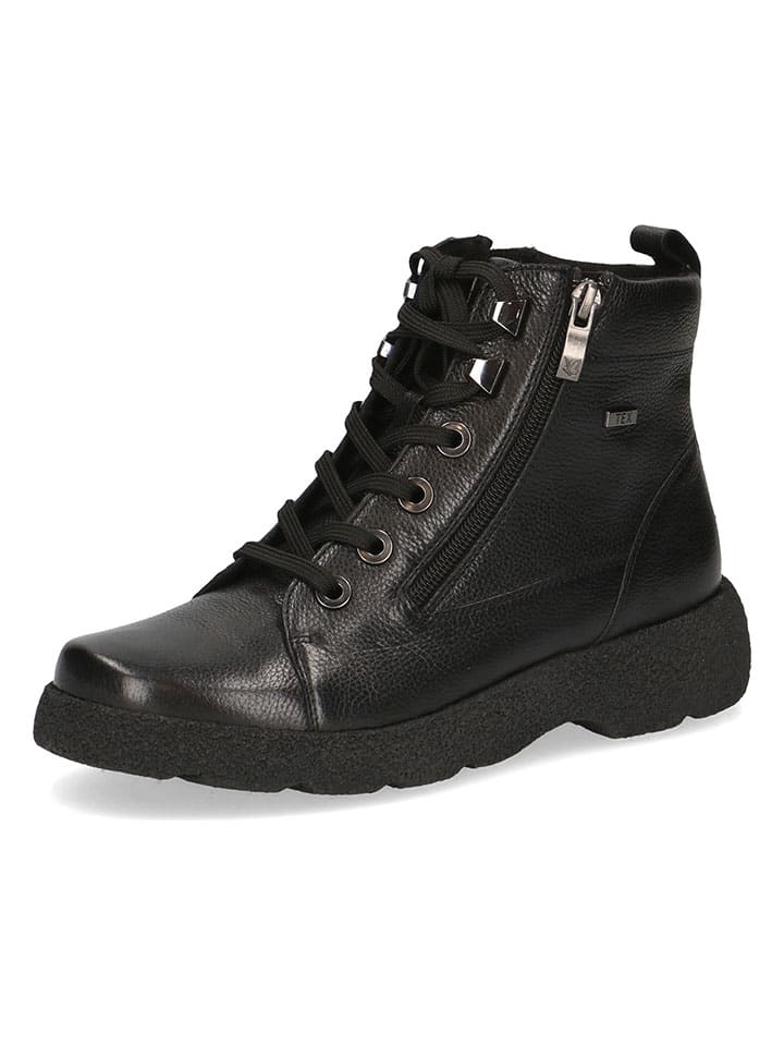 Caprice Leder-Boots in Schwarz günstig kaufen