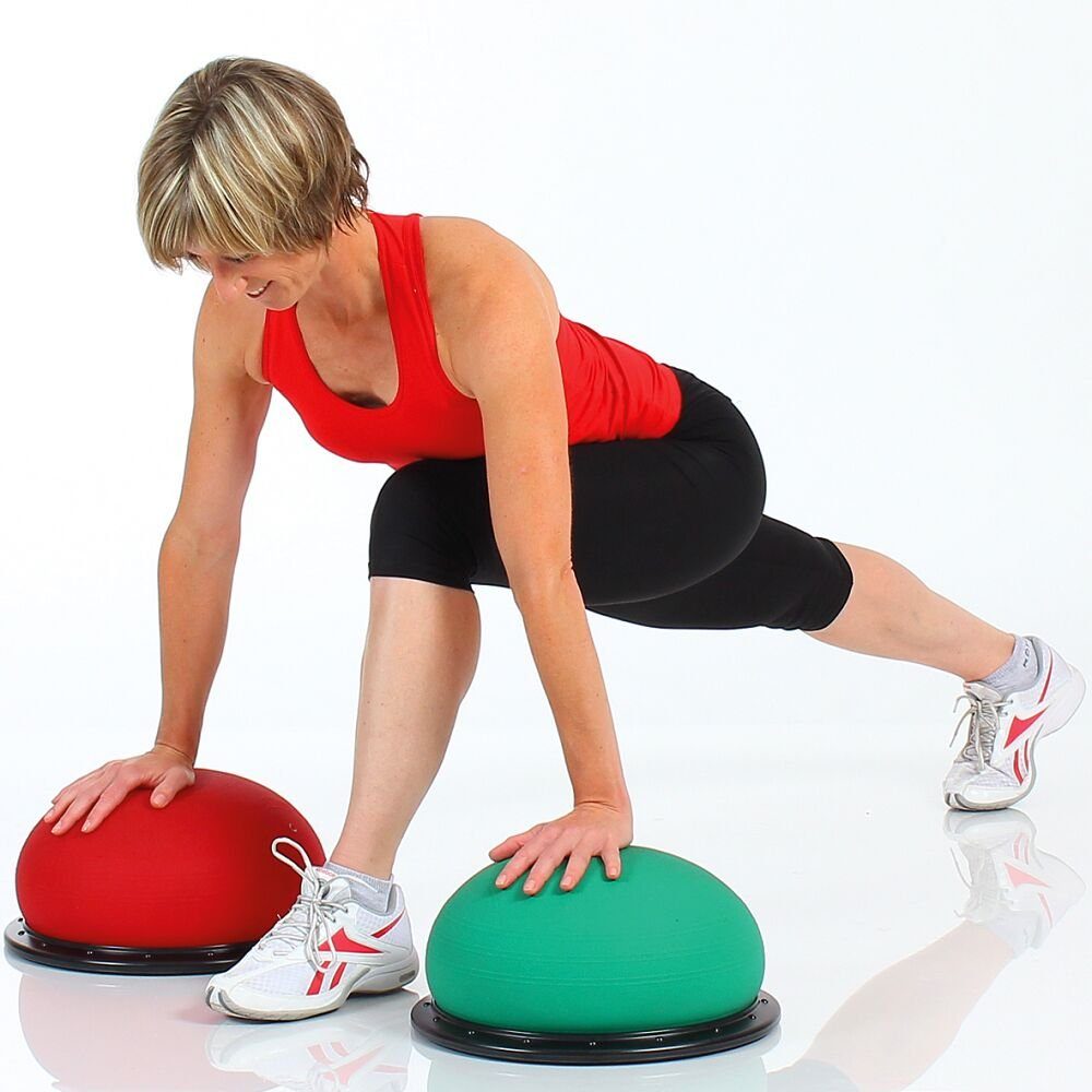 Togu Stepper Balance-Bälle-Set Jumper, Praktisch: Lieferung im 2er-Set – in den Farben Rot und Grün