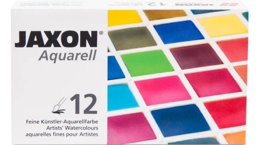 JAXON Aquarellkasten 12er
