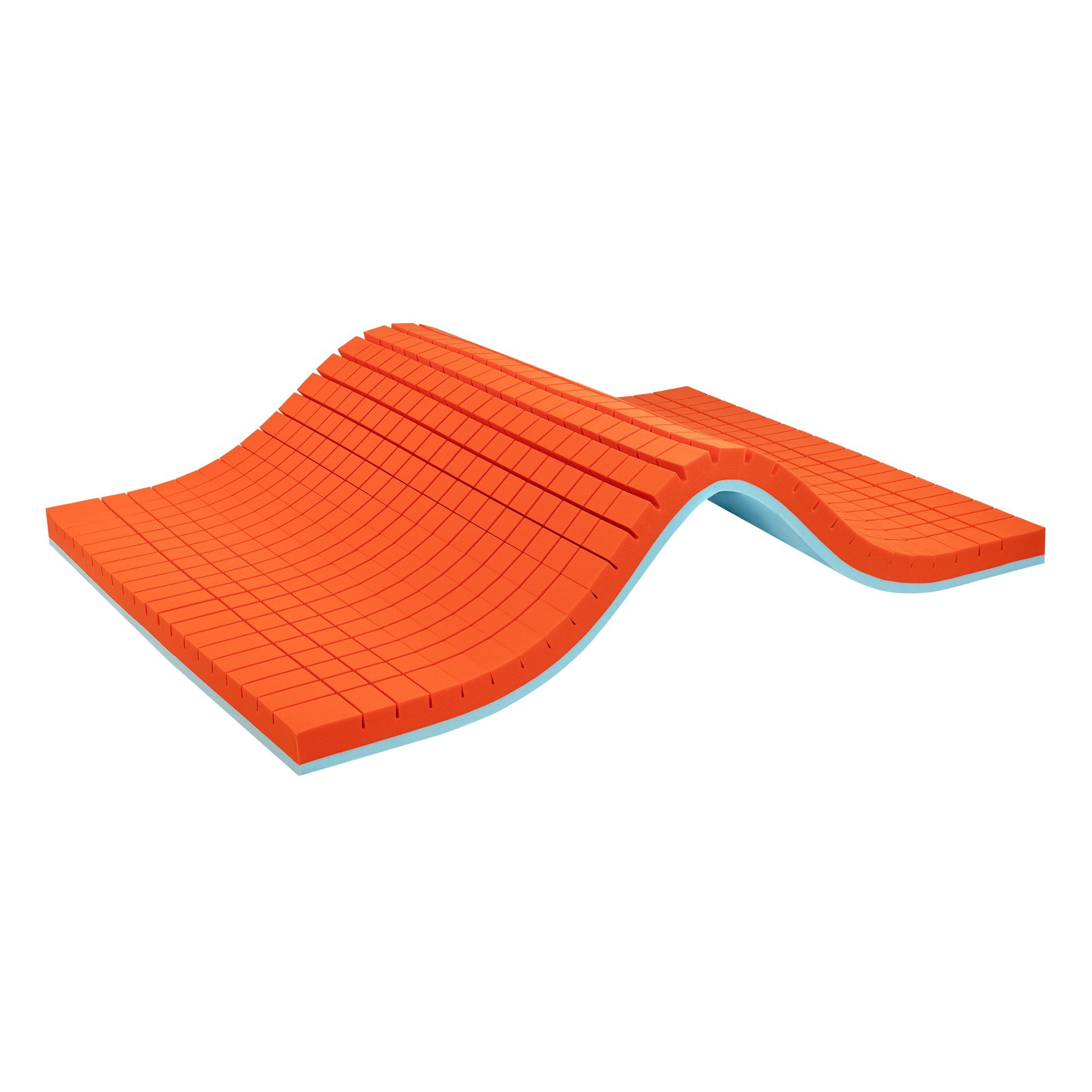Matratzenauflage eazzzy Premium Cube Topper, 160 x 200 x 9 cm Genius, 2-Seiten-Wendetopper (weiche & feste Seite) für Matratze