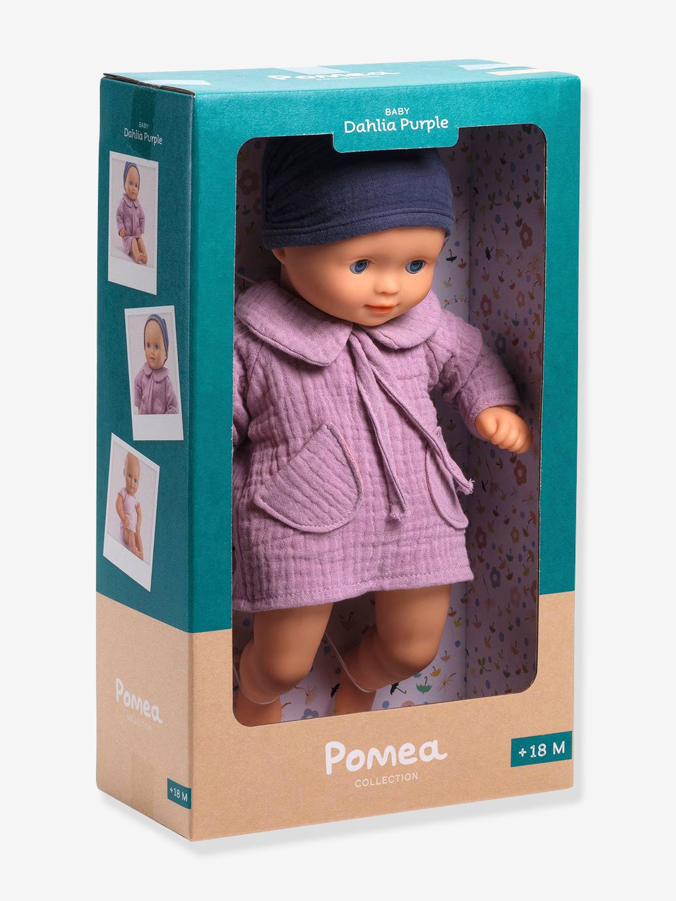 Djeco Babypuppe POMEA DJECO, Schlafaugen - gelb