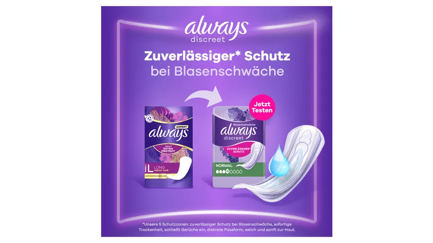 Always Slipeinlagen Expert Daily Protect Normal mit leichtem Duft BigPack 48ST