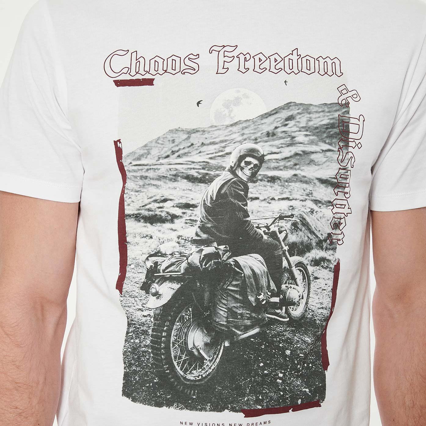 RAZI   T-shirt blanc homme 100% coton
