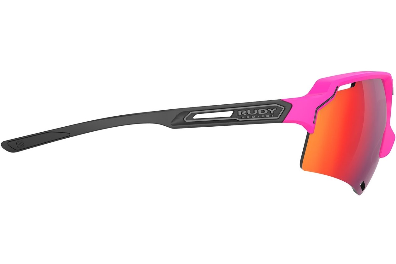 Rudy Project Deltabeat Pink Fluo / Black Matte - Multilaser Red