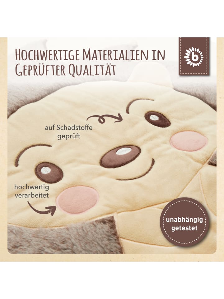 Bieco Spielwaren Krabbeldecke mit Aktivität Igel - ab Geburt in Beige günstig kaufen onesize