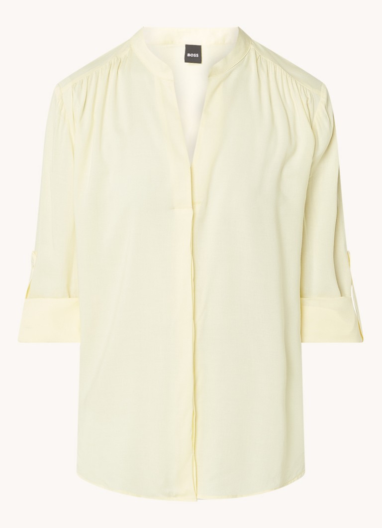HUGO BOSS  Banoria blouse met plooidetail