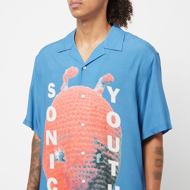 Pleasures Alien Camp Collar Shirt blue