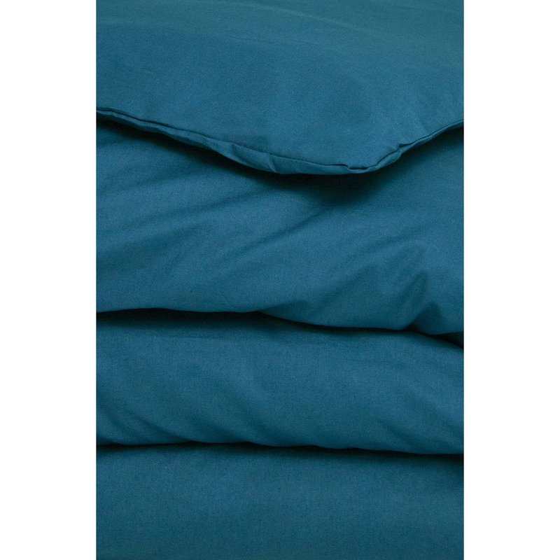 Housse de couette unie en Coton Bio pour lit 1 personne
