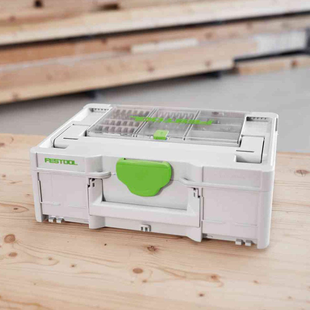 FESTOOL Systainer3 SYS 3 médio 237 mm x 396 mm com tampa de armazenamento 577348