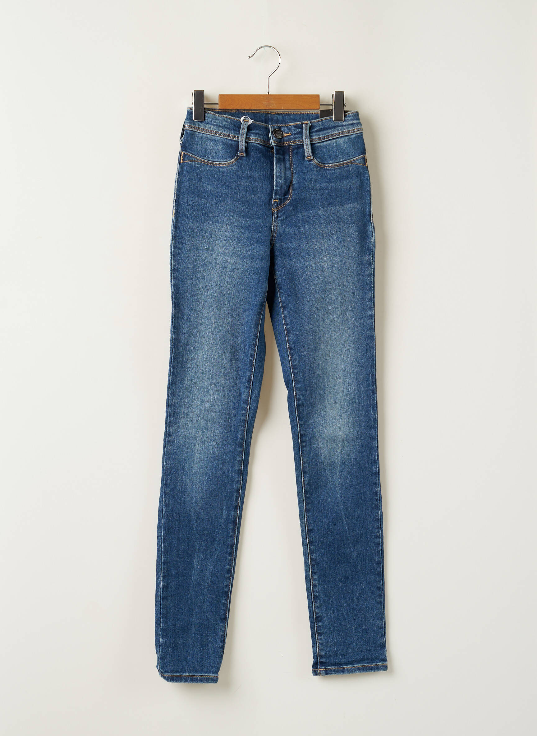 Teddy Smith Jeans Skinny Fille couleur bleu