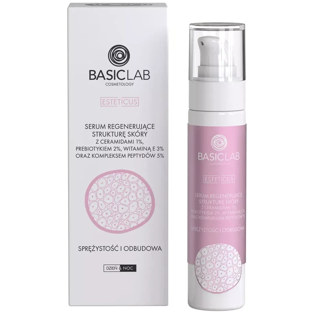 BasicLab Esteticus regenerirajući serum s 1% ceramida i 5% peptidnog kompleksa