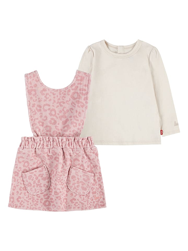 Levi's Kids 2tlg. Outfit in Rosa/ Beige günstig kaufen