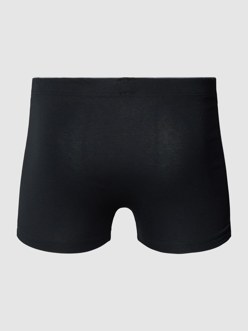 Trunks im unifarbenen Design Modell 'hautnah' im 3er-Pack in schwarz