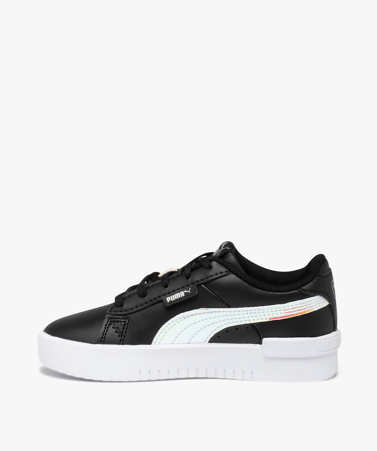 Baskets fille unies à lacets détails irisés – Puma Jada noir | GEMO