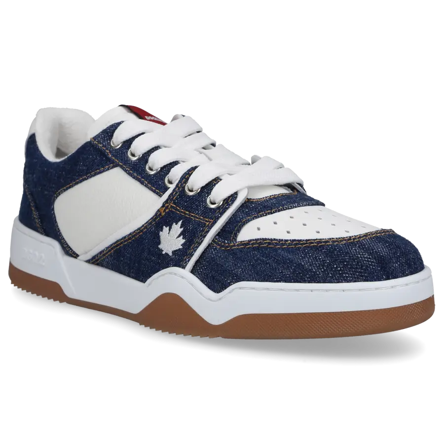 Dsquared2 - Sneaker low SPIKER Kalbsleder Denim - blau