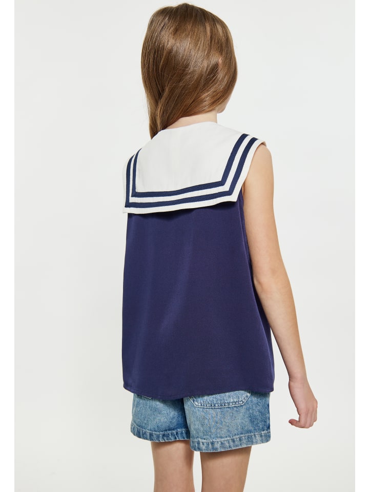 DreiMaster Vintage Bluse in Marine günstig kaufen