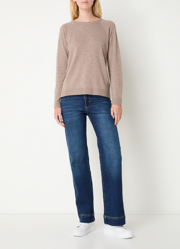 Maglione girocollo Benetton in pregiata maglia di misto cashmere
