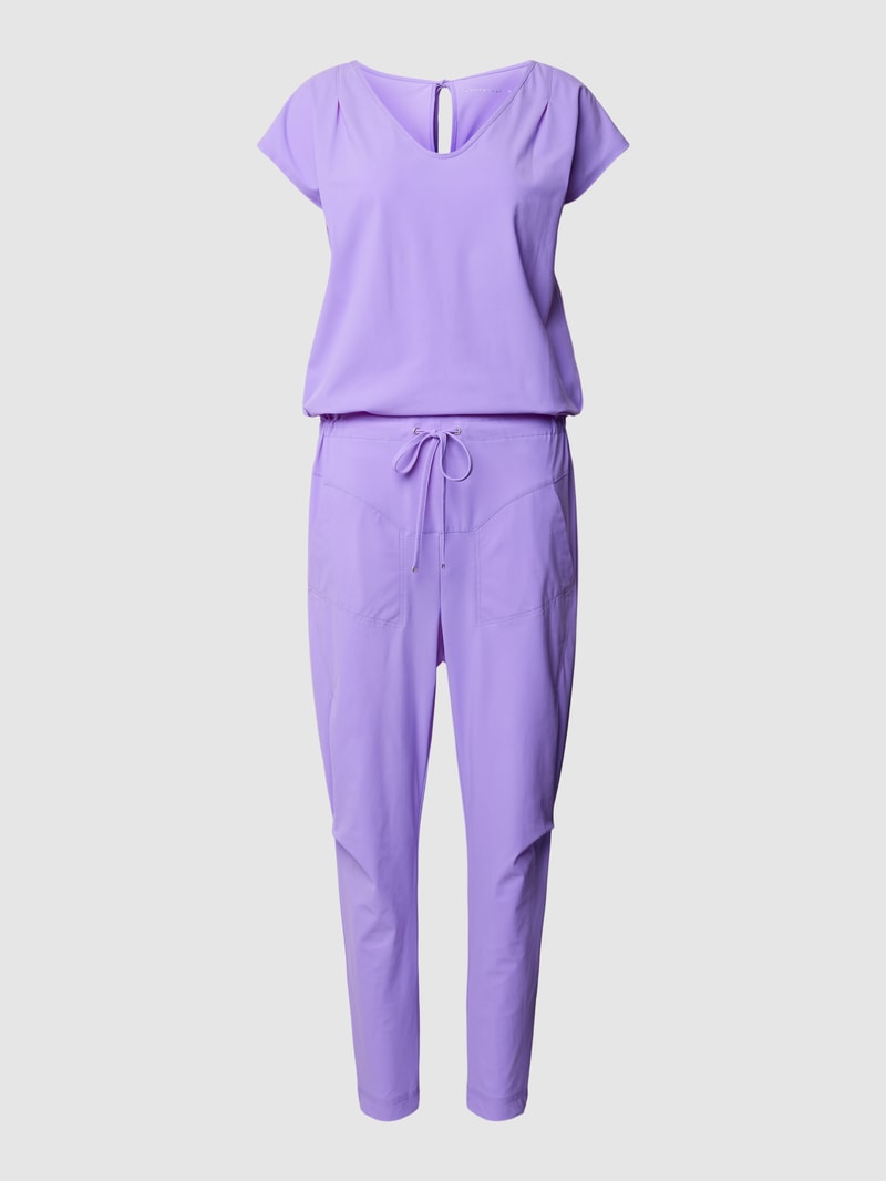 Jumpsuit mit V-Ausschnitt Modell 'GIRA' in lila