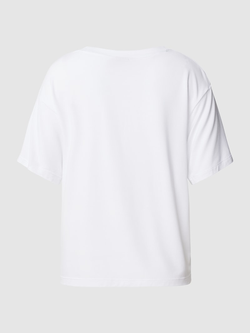 Oversized T-Shirt in melierter Optik Modell 'UNITE' in weiß