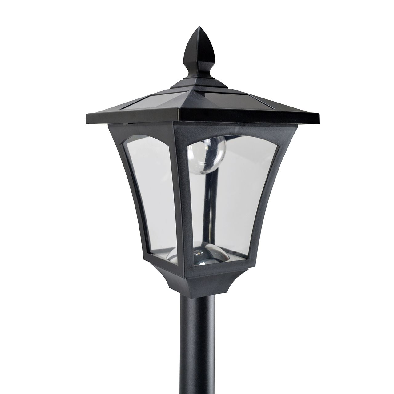 Outsunny Solar Gartenlaterne Laterne Gartenleuchte mit LED 40 Lumen H160cm