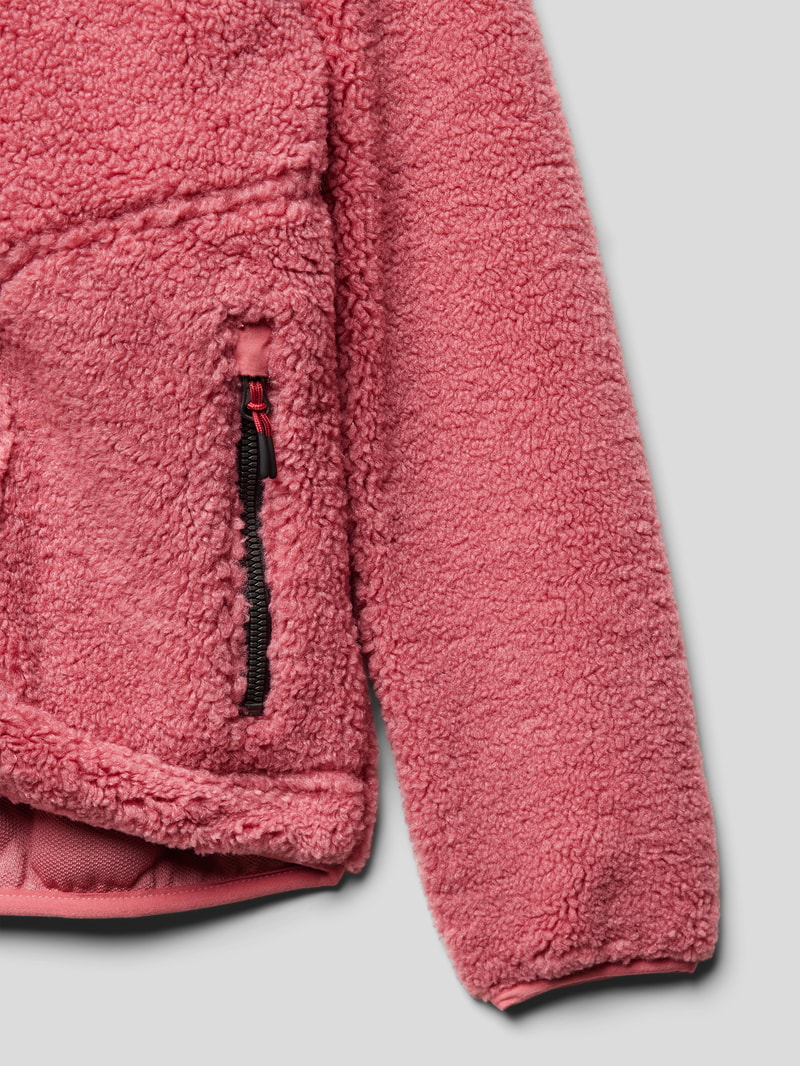 Jacke aus Teddyfell in pink