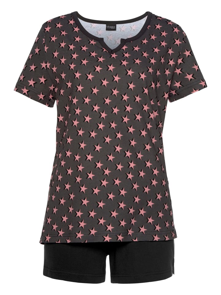 VIVANCE DREAMS Shorty in schwarz, flieder günstig kaufen