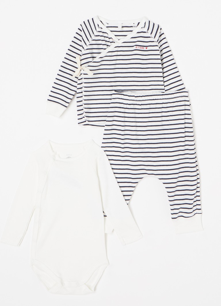 Petit Bateau Ensemble baby suit 3-piece